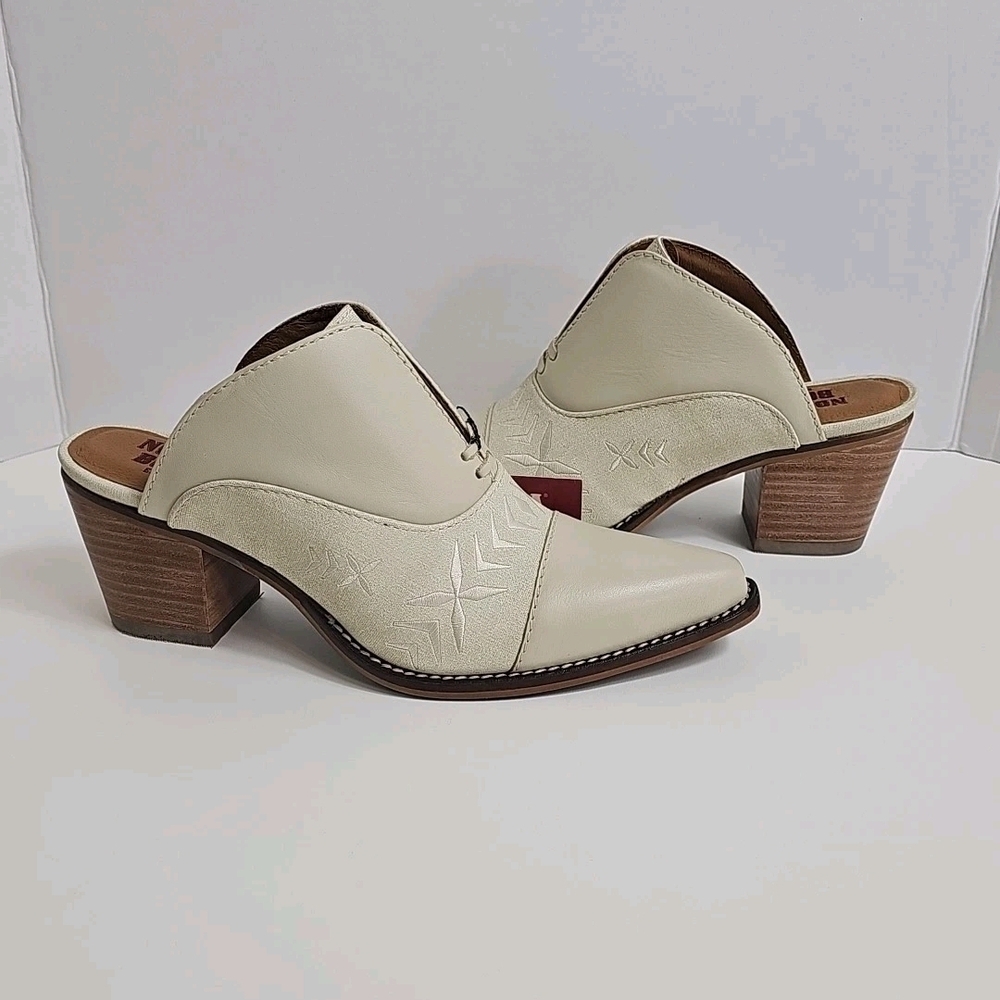 Nocona Women's Damita Pearl Cowhide Western Mule Boots - Picture 3 of 9
